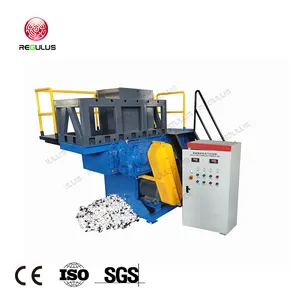 High Productivity Thin Plastic Pipes, Paper Tube Shredding and Recycling Single Shaft Shredder Machines