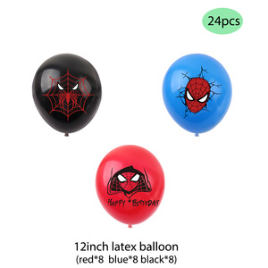 Nice <span class=keywords><strong>Spiderman</strong></span> tema festa di compleanno per bambini Banner decorazione forniture Marvel supereroe Balloon Set forniture per feste - Product Image 6