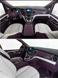 משענת יד מרכזית לרכב מרצדס בנץ ויטו, חומר עור, מטען USB, עיצוב מסתובב, אוורור - Product Image 3