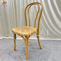 Chaise de mariage Chiavari en résine plastique empilable, motif grain de bois moderne, pour événements et fêtes en extérieur