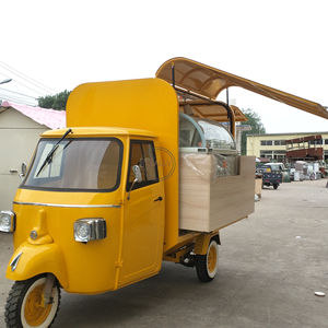 Triciclo eléctrico móvil para uso alimenticio, carro expendedor de bocadillos de 3 ruedas, personalizado, para barbacoa y furgoneta - Product Image 1