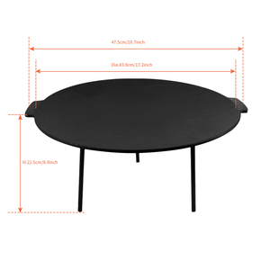 18 "ODM/OEM bán buôn Vòng gang nướng PAN Tripod nướng tấm gang lửa trại vỉ nướng - Product Image 3