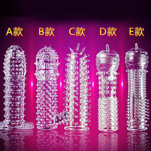 Erwachsene Spielzeug Set Kristall Cock Penis Hülse Silikon Kondome <span class=keywords><strong>f</strong></span>ür Männliche Verzögerung Erweiterung Sex Spielzeug <span class=keywords><strong>F</strong></span>ür Männliche - Product Image 4