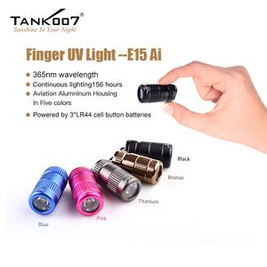 Tank007 E15 365nm Blacklight Fluorescence Карманный флуоресцентный Карманный Ультрафиолетовый отверждения Linternas светодиодный брелок мини-фонарик - Product Image 4