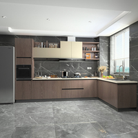 Benovo : Ensembles complets d'armoires de cuisine modulaires en bois, design moderne, pratiques et standard – Prix compétitif (Cucina Completa)