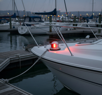DAMAVO Nouvelle Lumière de Signalisation Marine IP65-IP68 en ABS 12V-24V Étanche Conforme aux Normes de Sécurité Écologique pour Rénovation de Feu de Pêne Arrière