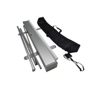 85x200cm Executive ferro <span class=keywords><strong>Roll</strong></span> <span class=keywords><strong>Up</strong></span> argento/nero <span class=keywords><strong>Premium</strong></span> personalizzabile in fabbrica - Product Image 4