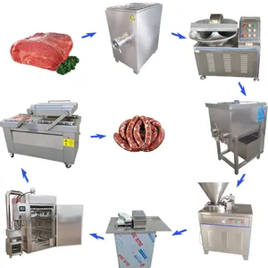 Smokehouse 나이지리아 갈라 쇠고기 롤 러시아어 stuffer 플라스틱 소시지 기계 자동
