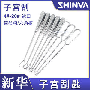 Cuchara de curetaje uterino Xinhua Medical de 7 mm, instrumento ginecológico de acero inoxidable para obstetricia y ginecología - Product Image 3