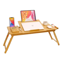 Combohome Réglable Multifonctionnel Pliable Ordinateur Portable Bureau Bambou Ordinateur Portable support Plateau Portable Table Support pour Netbook