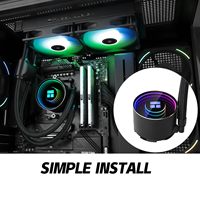 Premium Thermalright Frozen Notte 240 AIO CPU Cooler de agua 72.37CFM Silencioso 2000RPM Sistema de enfriamiento líquido
