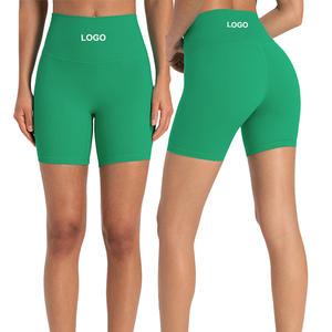 DK067 Short de <span class=keywords><strong>yoga</strong></span> de fitness d'été pour femmesPantalon à trois points Sentiment nu Taille Motif solide Short de <span class=keywords><strong>yoga</strong></span> en spandex - Product Image 3