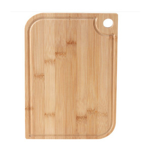 Planches à découper en bambou rectangulaires, rondes et de formes irrégulières avec poignée pour la cuisine - Product Image 4