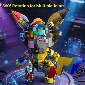 Jouet de <span class=keywords><strong>construction</strong></span> en plastique ABS Ice Edge Guardian compatible avec les blocs de <span class=keywords><strong>construction</strong></span> Mecha, thème robot éducatif pour garçons - Product Image 2