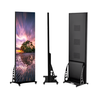 Afficheur LED portable réglable en hauteur pour intérieur, avec contrôle WIFI et USB, écran LED portable 1920x640mm