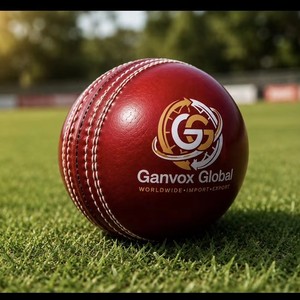 Balón de Cricket Profesional Cosido a Mano en Cuero Rojo, Duradero, de 4 Piezas, para Torneos, Partidos, Clubes, Prácticas y Entrenamientos - Product Image 3