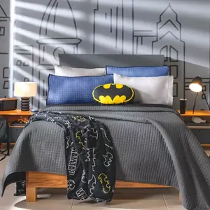 Housse de couette Vianney ultra-fine 100% polyester, noir et gris uni, réversible, literie moderne pour la maison, toutes saisons, lavable en machine - Product Image 4