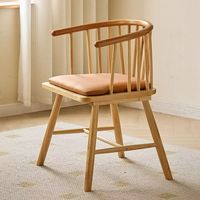 Chaise de salle à manger en bois avec accoudoirs en tissu CJ-177E pour usage commercial, café, hôtel, restaurant, chaise à dossier croisé pour salle à manger