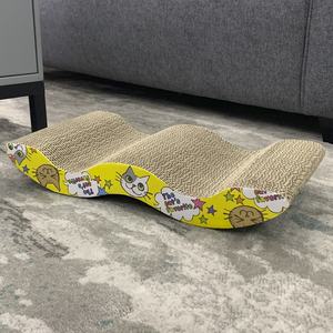 Neues Design Wellenform Karton <span class=keywords><strong>Cat</strong></span> Scratch ers Big <span class=keywords><strong>Cat</strong></span> Scratching Board Pad Spielzeug - Product Image 4