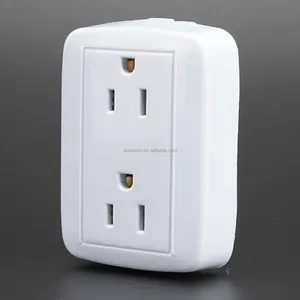 surface mounting small electric socket wall switch home light electrical double duplex socket