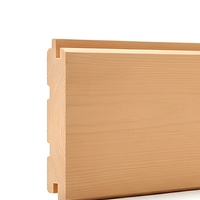 Planches de sauna en cèdre canadien, panneaux muraux en bois massif, planches de banc, sans nœuds, tailles personnalisées