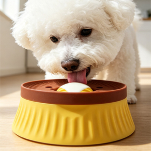 Silicone Slow Feeding Dog Bowl with Ball, Food Grade Pet Slow <b>Feeder</b> Suction Base Non Slip Interactive for Small Dogs <b>Cats</b> - Product Image 5
