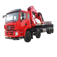 Grue articulée montée sur camion de 20 tonnes, à flèche pliante, avec télécommande en option, pour levage en construction
