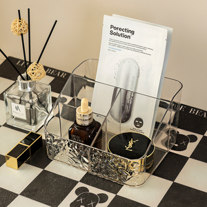 Hộp đựng đồ dùng học tập, mỹ phẩm, đồ ăn vặt bằng nhựa PET dày, 4 ngăn - Product Image 4