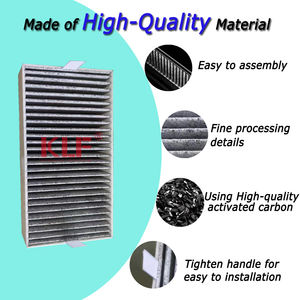 Juego de <span class=keywords><strong>campana</strong></span> <span class=keywords><strong>extractora</strong></span> de cocina para eliminación de olores, carbón activado, cáscara de coco, filtro de tela de carbono plisado - Product Image 4