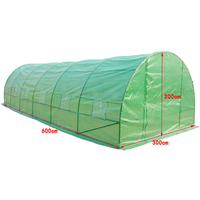 Serre agricole à faible coût, tunnel polyvalent, serre commerciale en acier galvanisé, serre en plastique à simple portée, protection UV