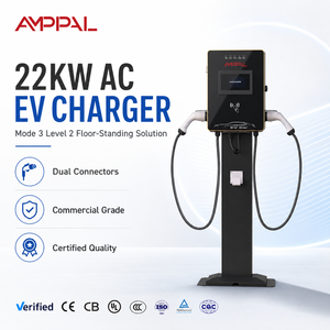 AMPPAL 22KW Nouvelle Génération Chargeur Intelligent OCPP Mode 3 Niveau 2 CE IP55 pour <span class=keywords><strong>Voiture</strong></span> Électrique – Station <span class=keywords><strong>de</strong></span> <span class=keywords><strong>Recharge</strong></span> Domestique et Commerciale - Product Image 5