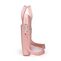 Sac d'Ordinateur Portable Imperméable 14 et 15,6 Pouces avec Poignée et Bandoulière, Housse Anti-Choc pour Hommes et Femmes, Type Porte-Documents