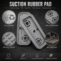 LIVTER Bloc d'aspiration CNC en caoutchouc, tapis de protection pour machine CNC, pièces de rechange pour panneaux de bois
