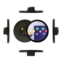 Écran tactile rond IPS personnalisable de 4 pouces / 5 pouces avec RJ45 POE Ethernet pour le contrôle de la maison intelligente