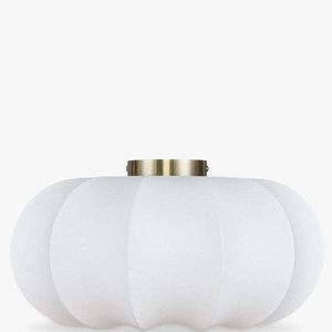 Lanterne de style japonais, abat-jour en papier blanc, base en laiton, luminaire LED pour salon, chambre, villa, appartement - Product Image 1