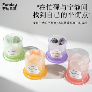 Snow Mountain Clouds High-Grade Gradient Color Golden <b>Bell</b> Natural Crystal Home Decoration Mid-Autumn Birthday Gift Aromatherapy - Product Image 4