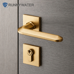 Manija de Puerta Moderna de Aleación de Zinc con Cuerpo de Cerradura de Acero Inoxidable 304 para Hoteles - Product Image 4