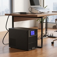 Fuente de Alimentación UPS 2KVA 1.4KW Monofásica 220VAC Onda Sinusoidal Pura con Batería de Plomo-Ácido para Laptop o Monitor