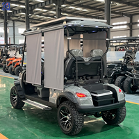 Voiture de golf électrique à livraison rapide, 4 places, pneus tout-terrain, homologuée pour la route, batterie lithium 72V, voiture de golf électrique à pousser