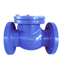 Clapet anti-retour en fonte ductile à commande manuelle, type à bride, pour applications à haute température (eau, gaz, huile)