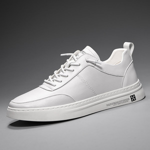 Chaussures décontractées blanches OEM pour homme, style bas, marche, skateboard, <span class=keywords><strong>tennis</strong></span>, baskets blanches - Product Image 1