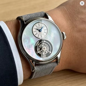 Reloj Merkur Tourbillon para hombre, reloj de zafiro con esfera de titanio Ice Flower para hombre, relojes de pulsera mecánicos, reloj Masculino - Product Image 5