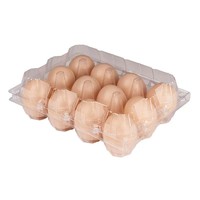 Boîte d'emballage en blister transparente jetable pour œufs de poule, conteneur portable pour œufs de caille, plateau en plastique pour œufs, lot de 12