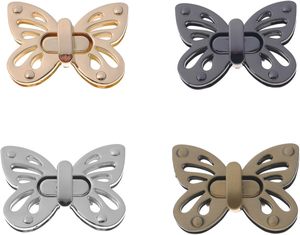 LARATH Pieces Butterfly Shaped Clasp Turn Lock Metal <b>Purse</b> Twist Lock Closure Exquisite Practical Bag Buckles For DIY Craft Hand - Product Image 1