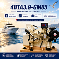 Moteur diesel marin turbocompressé SCDC Cums 4BTA3.9 Series 4BTA3.9-GM65 en ligne 1500 tr/min pour systèmes de bateaux de passagers et de travail