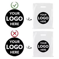 Logo personnalisé écologique de haute qualité sacs à provisions en plastique de transport promotionnel pour magasin de mode de vêtements