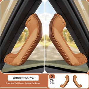 Pour Chery ICAR V27, couvre-poignée de porte en cuir artificiel côté conducteur et passager, couvre-poignée de siège avant, accessoires intérieurs - Product Image 6