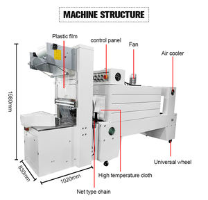 Machine d'emballage de joint rétractable automatique 2 en 1 Machine d'emballage d'emballage thermorétractable à film thermique - Product Image 6