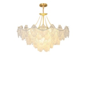 French Style All Copper Chandelier Round Multi Head Led <b>Light</b> For Living Room Bedroom Home Decor 2.8-3.6M <b>Ceiling</b> Mount - Product Image 3