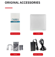 Lector RFID UHF PoE de 8m con RS232, RS485, TCP/IP, Material ABS, Módulo IMPINJ E710, Alcance de 0-20m para Gestión de Estacionamientos y Vehículos
